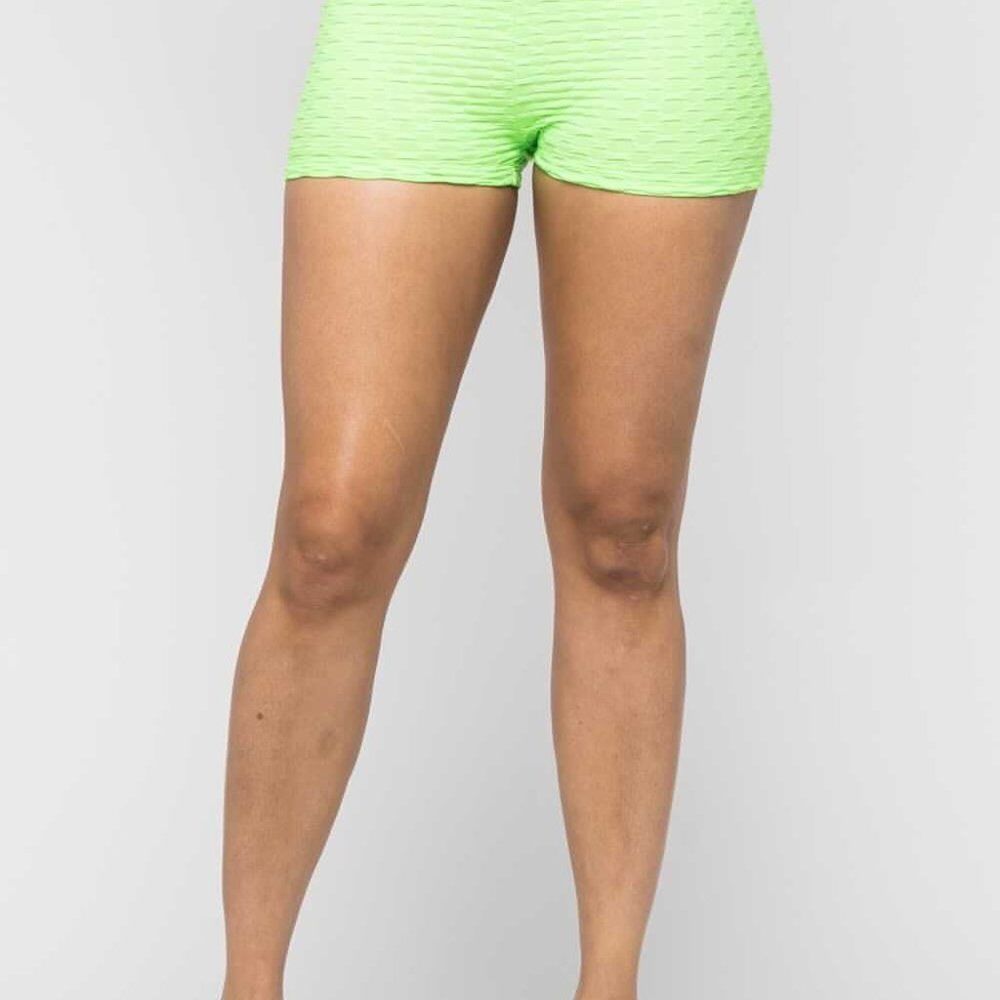 Lime Honeycomb Shorts